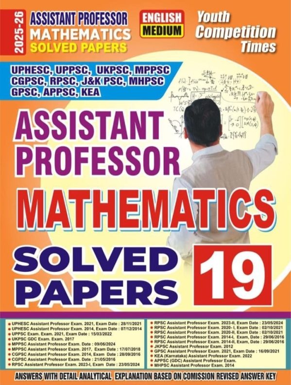 Assistant Professor Mathematics Solved Papers