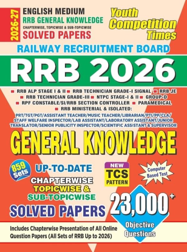 English Medium RRB General Knowledge Chapterwise & Sub- Topicwise Solved Papers